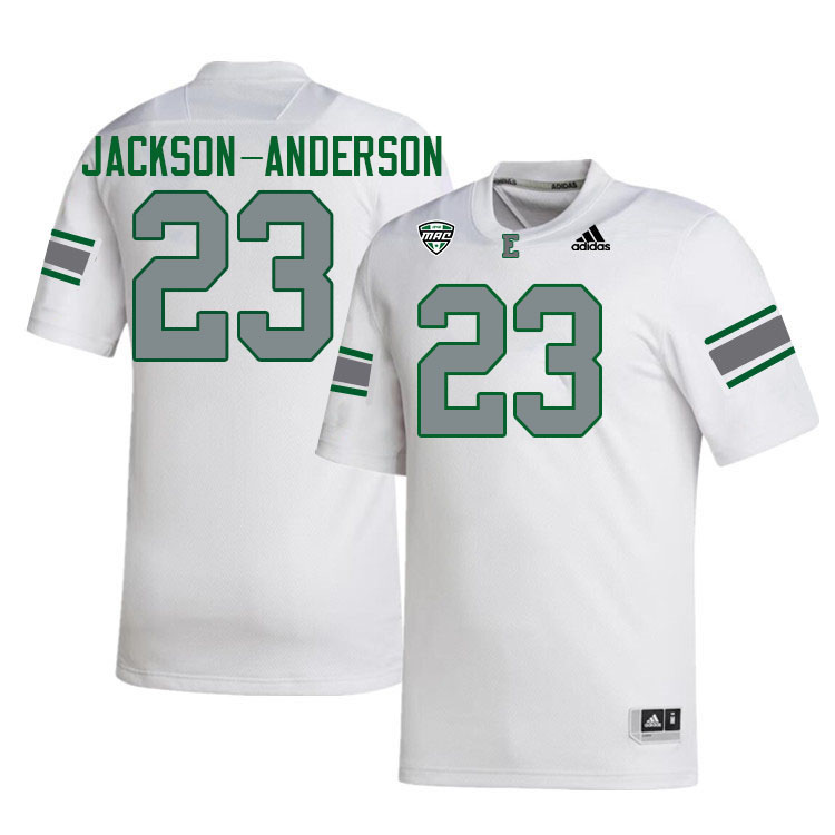 Eastern Michigan Eagles #23 Elijah Jackson-Anderson College Football Jerseys Stitched Sale-White